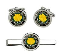 Pringle Scottish Clan Cufflinks and Tie Clip Set