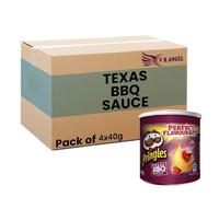 Pringles Crisps Pop & Go Travel Box Multi Flavour Original Sour Cream & Onion, Salt & Vinegar, Texas BBQ Your Go-To Snack Companion Sold By VR Angel (Pack of 6 x Texas Barbecue)