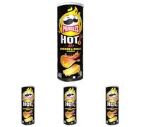 Pringles Hot Cheese and Chilli 160 g (Pack of 4)