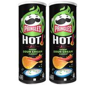 Pringles Hot Kickin Sour Cream Flavour 160g Pack of 2