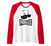 Pringles Mr P Bow Tie Black Logo Raglan Baseball Tee