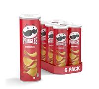 Pringles Original (6 x 165g) - The Irresistible Snack Classic in a Handy Tin - Crisp Chips with Salt - Pop Play. Eat.