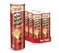 Pringles Original Flavour Potato Crisps Chips Snack Can Tubes - Pack of 6 x 200g