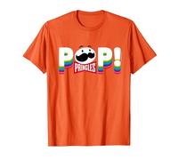 Pringles Pop! Groovy Text T-Shirt, Men, Orange, 3X-Large