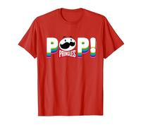 Pringles Pop! Groovy Text T-Shirt, Men, Red, Large