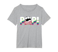 Pringles Pop! Groovy Text T-Shirt, Women's Plus, Heather Grey, 3X