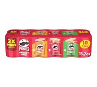 Pringles Potato Crisps Chips, Lunch Snacks, Office and Kids Snacks, Grab N' Go Snack Pack, Variety Pack, 13.7oz Tray (10 Cans)