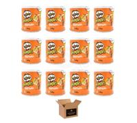 Pringles Potato Crisps - Grab & Go Lunch Snacks | Crunchy, Portable & Resealable Container | Perfect for Kids & Adults, Sharing Crisps (Paprika - 40g x 12Pack)