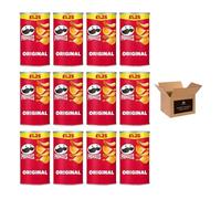 Pringles Potato Crisps - Grab & Go Lunch Snacks | Crunchy, Portable & Resealable Container | Perfect for Kids & Adults, Sharing Crisps (Original - £1.25-70g x 12Pack)