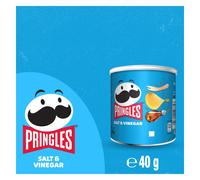 Pringles Salt and Vinegar Flavour Potato Chips 40g Pack of 12