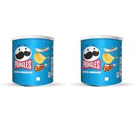 Pringles Salt and Vinegar Flavour Potato Chips, 40g, (Pack of 24)