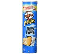 Pringles Salt and Vinegar Potato Crisps, 200 g, (Pack of 6)