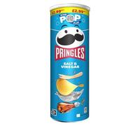 Pringles Salt & Vinegar Flavoured Potato Crisps, 165g, Pack of 6