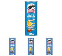 Pringles Salt & Vinegar Sharing Crisps 185g (Pack of 4)