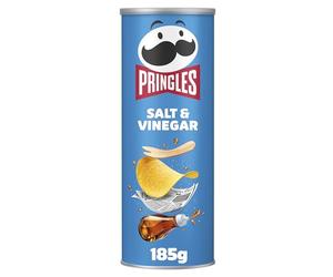 Pringles Salt & Vinegar Sharing Crisps 185g (Package may vary)