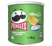 Pringles Sour Cream & Onion Crisp Cans, 12x40g