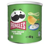 Pringles Sour Cream & Onion Crisp Cans, 40 g (Pack of 1),