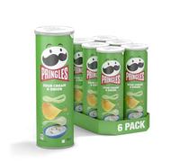 Pringles Sour Cream & Onion Crisps – 200 g (Pack of 6)