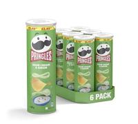 Pringles Sour Cream & Onion Crisps, 6 Pack, 165g Each