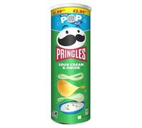 Pringles Sour Cream & Onion Potato Crisps, 165g, Pack of 6