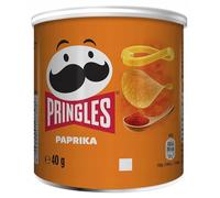 Pringles 12 Pack Paprika Crisps 12 x 40g Small Pack Chips BBE 12th June 2024