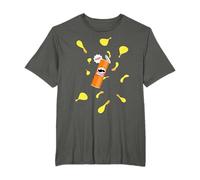 Pringles Unisex-Adults Pop! Pop Art T-Shirt, Black, S, Short Sleeve, Crew Neck, Classic Fit, Cartoon Pattern, Officially Licensed