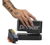 Prinker S Temporary Tattoo Device Package for Your Instant Custom Temporary Tattoos with Premium Cosmetic Black Ink - Compatible w/iOS & Android Devices