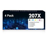 PRINKUS Compatible Replacement 207X Toner With Chip for HP 207X 207A Color Laserjet Pro MFP M283FDW M282NW M255DW M255NW W2210X W2211X W2212X W2213X(Black Cyan Yellow Magenta,4-Pack)