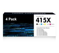 PRINKUS Compatible Replacement 415X Toner With Chip for HP 415X 415A Color LaserJet Pro MFP M479FDW M479FDN M479DW M454DN M454DW M479 M454 (Black Cyan Yellow Magenta,4-Pack)