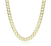 PRINS JEWELS 18 Carat 750 Gold Curb Chain Yellow Gold Unisex - 5.40 mm Wide (50)