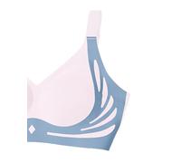 PrinStory Non Wired Bras For Women Push Up Bralettes For Women With Support Full Coverage Wireless Padded Ladies Bra (Light Pink, L)