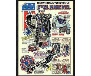 Print 1 2 evel knievel further adventures advert 1970s