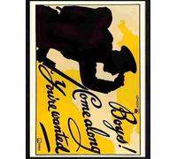 Print 1 4 boys come along army recruitment war poster 1914 1918