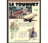 Print 1 5 le touquet art deco travel advert 1930s 2