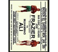 Print 1 8 muhammad ali vs joe frazier boxing poster