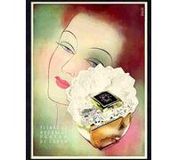 Print 1 9 fleurs de rocaille caron perfume advert art deco 1930s