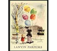 Print 1 K lanvin balloon seller perfume advert