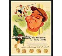 Print 1 murray mints football 1950s