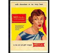 Print 1 nestles milk chocolate 1950s