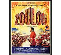 Print 1 zulu michael caine french movie poster