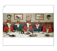 Print 10"x8" (25x20cm) - Mr Fox's Hunt Breakfast Print by Harry Bingham Nielson (4370238)