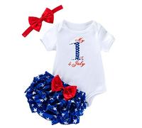 Print 3PCS Ruffle 4 Baby Set Toddler of Girls Pant Outfits Romper+ Letter Girls Outfits&Set Posh Blanket (White, 80)