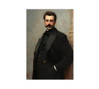Print And Ship Vintage Man Portrait Painting Antique Gentleman Oil Painting Print Moody Rustic Art Fine Art