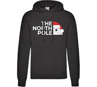 Print Britannia The North Pole Santa Claus Hoodie for Men and Kids (Black Size - L)