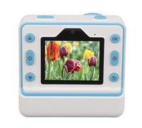 Print Camera 1080P HD, 2.4 Inch IPS Screen Photo Video Camera with Flash Timing, 48MP 16X Digital Zoom Dual Lens Print Camera with 5 Graffiti Pens, 1200mAh Battery (Blue)