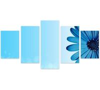 Print Canvas Painting 5 Panel Plants And Flowers Wall Art Modular Pictures For Living Room Hotel Restaurant Office Home Decor Poster Wall Art Mural/With Frame 200 X 100 Cm - 5 Pieces Of -4564316760