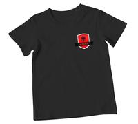 Print Cartel Albania T Shirt for Kids Albanian Football Graphic Tee Albanian Flag Design Casual Wear Gift Idea for Boys and Girls, 5-6 Years, Black