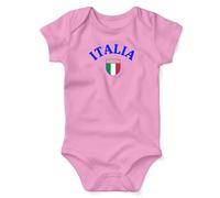 Print Cartel Italia Babygrow Suit Italy Infant Bodysuit Italy Flag Onesie Baby Apparel Perfect for Italian Heritage Gift for Newborns, 3-6 Months, Light Pink