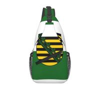 Print Crossbody Sling Bag Casual Daypack | Lightweight Durability Chest Pack With Multiple Pockets, Adjustable Strap For Campus, College, Travel, Work, Daily Use