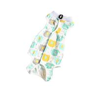 - Print Dog Recovery Suit Onesie After Pet Surgery for Female Male Dogs Cats - Surgical Post-operative Cuddly Vest for Abdominal Wounds Weaning - Lick Vest (Mint Green, M)